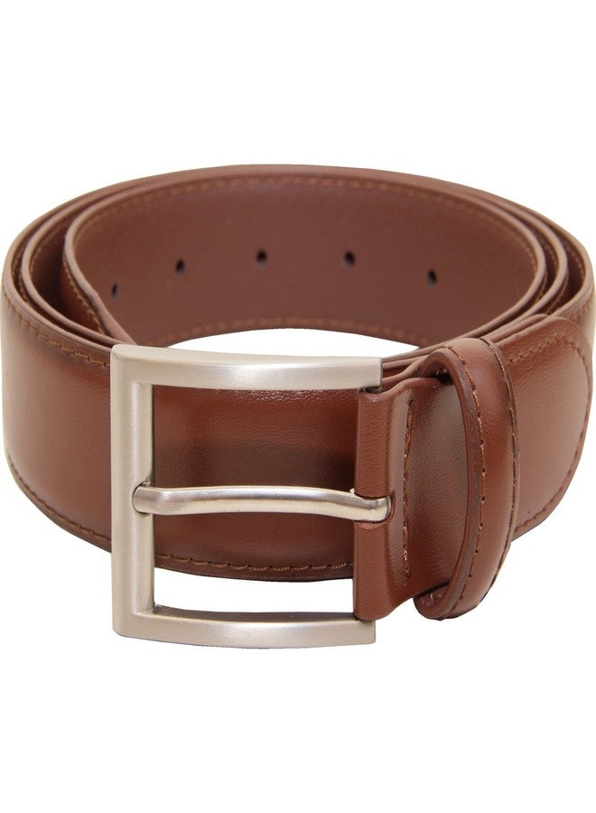 VANGELO Men Classic Dress Belt Brown Size 32 Inch Fits Waist Length 30 to 32 Inch - Image 1